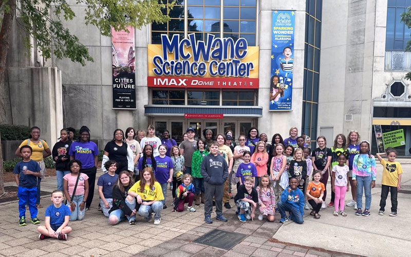 Students took a self-guided tour through four levels of unique and dynamic exhibits at the McWane Science Center