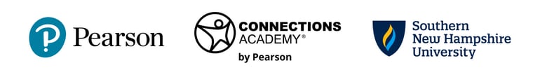 Pearson, Connections Academy, and SNHU logos