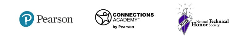 Pearson, Connections Academy, and NTHS logos