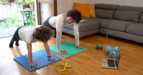 A Learning Coach being a positive role model for a student.  